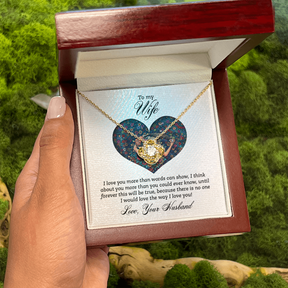 To My Wife - I Love You More Necklace