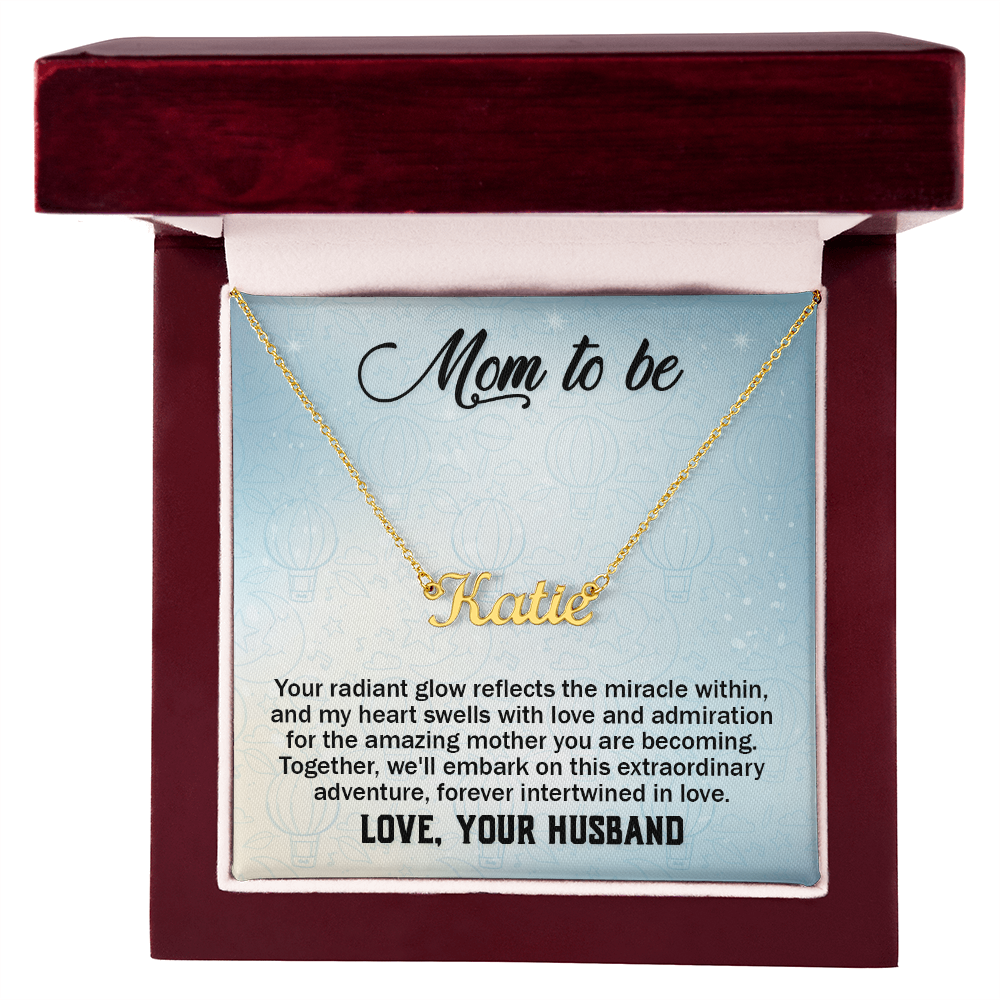 Custom Name Necklace Gift For Mom On Mother's Day Gift for Pregnante Wife
