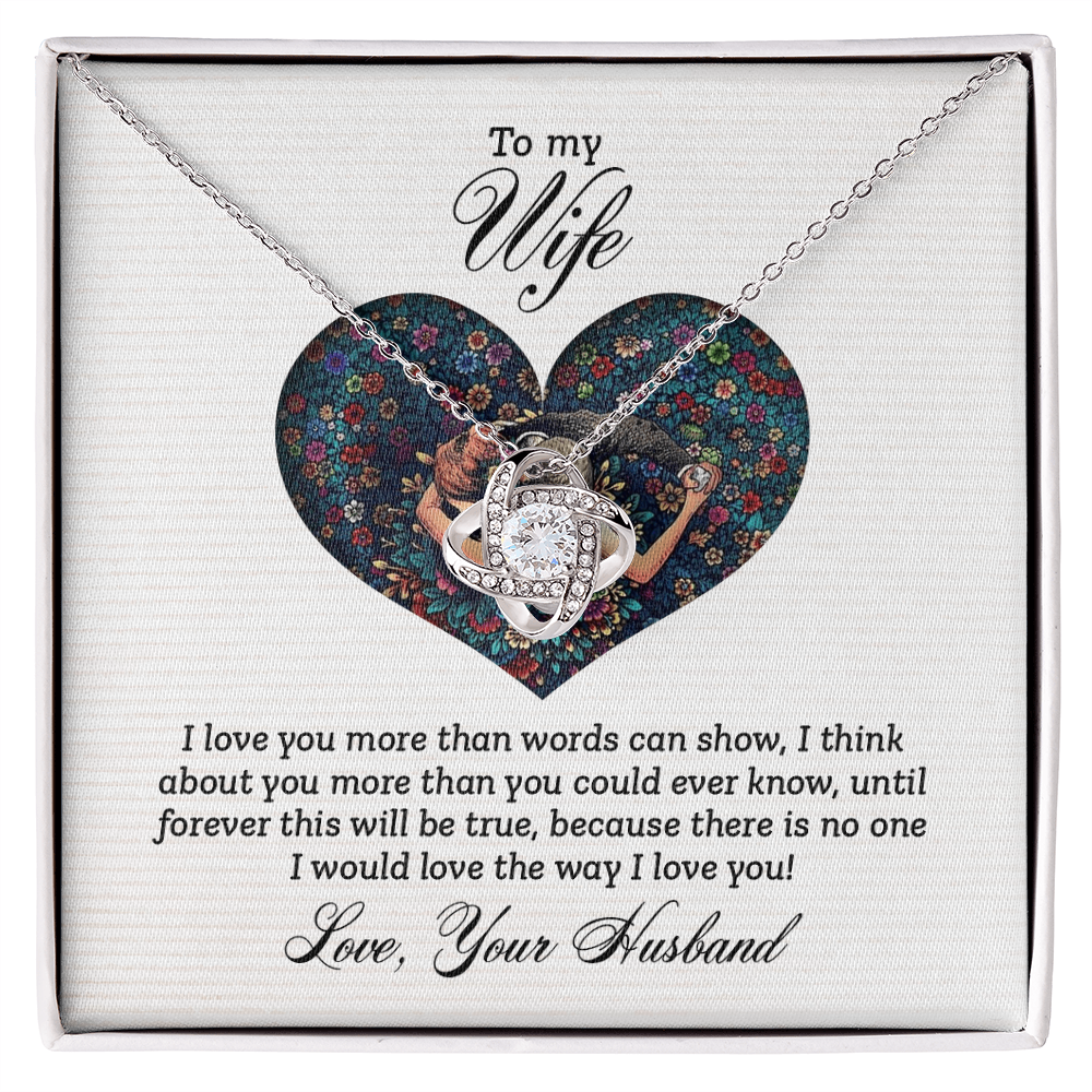 To My Wife - I Love You More Necklace