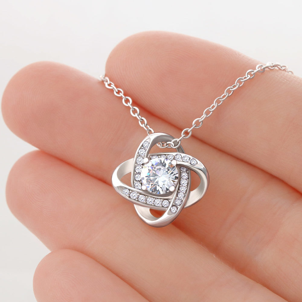 Love Knot Necklace Mom Gift For Mother's Day From Daughter.