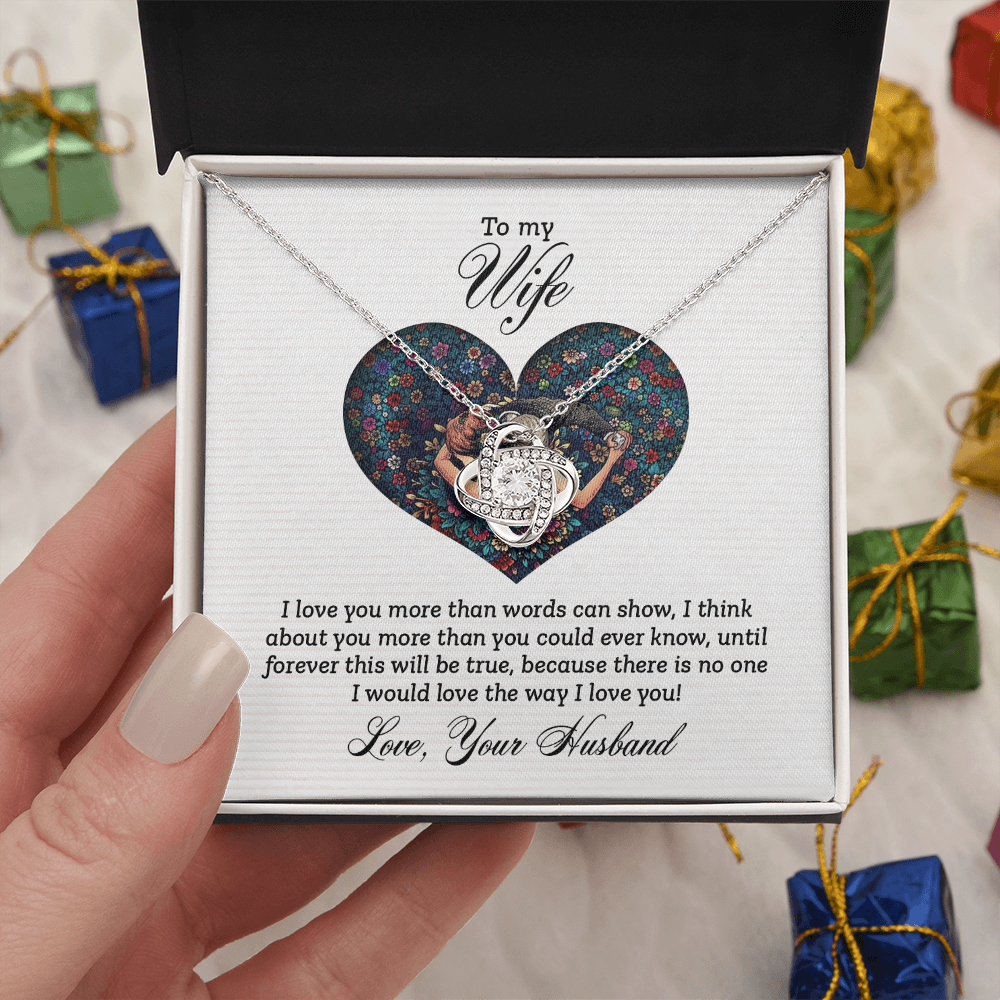 To My Wife - I Love You More Necklace