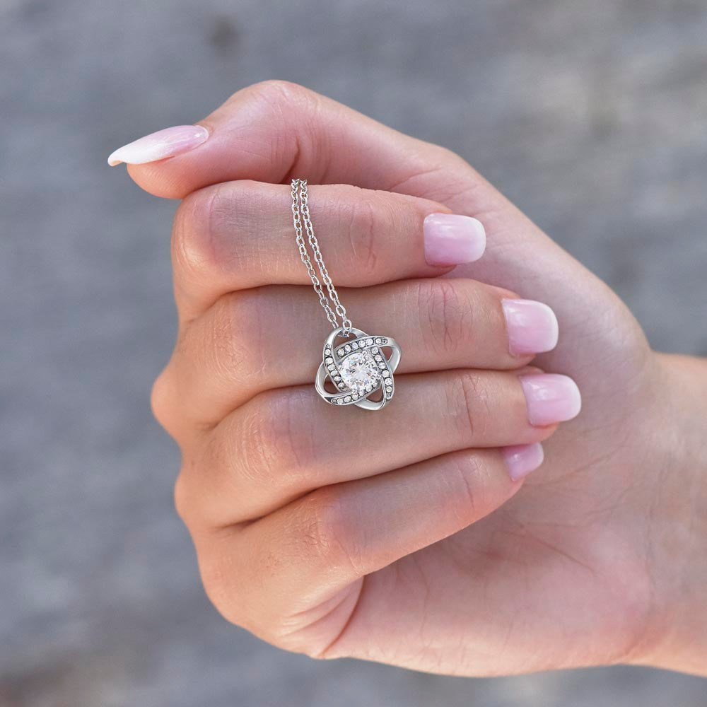 To My Gorgeous Wife    Love Knot Necklace   Gift  From  Husband