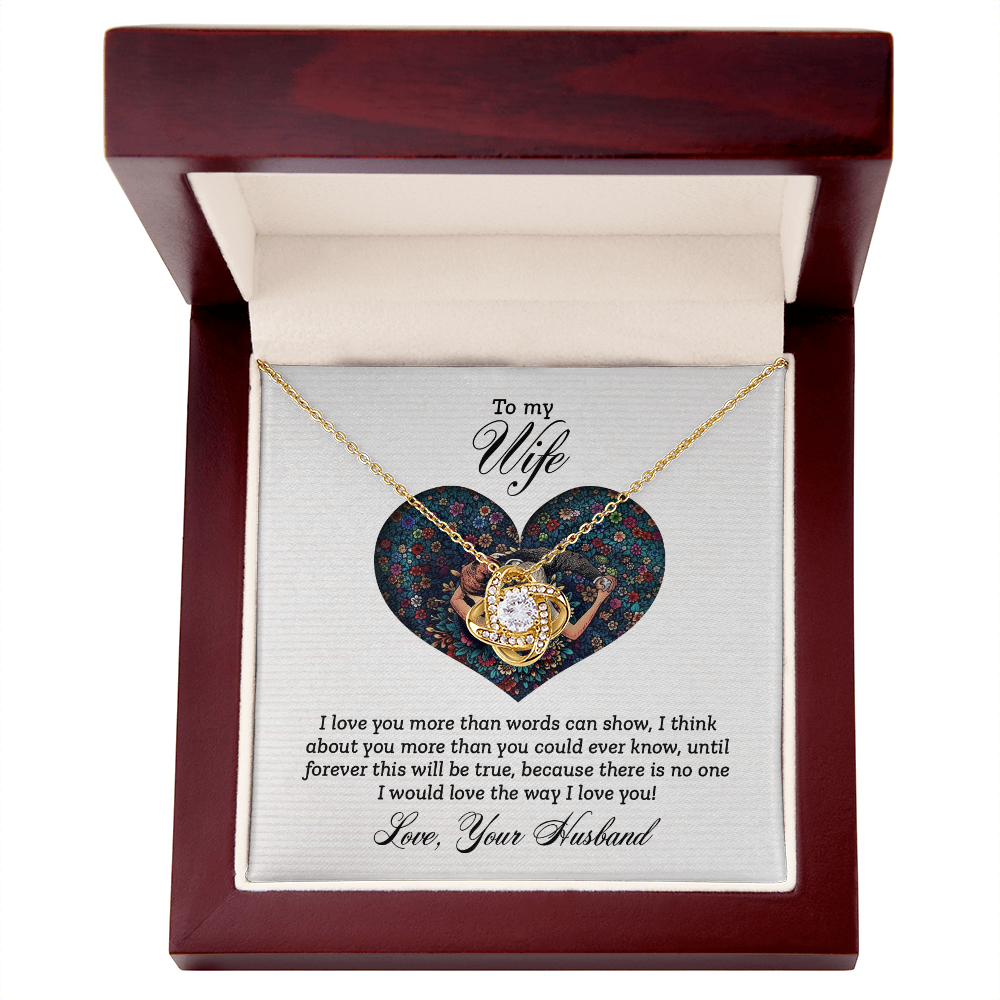 To My Wife - I Love You More Necklace