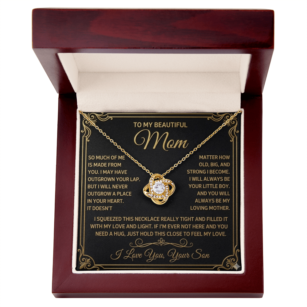 Love Knot necklace  -  Mother's Day Gift for Mom From Son