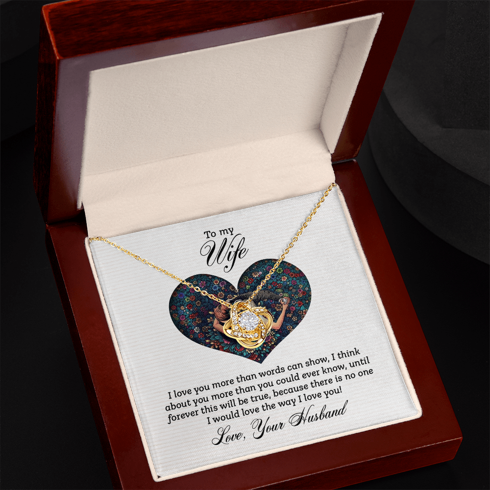 To My Wife - I Love You More Necklace