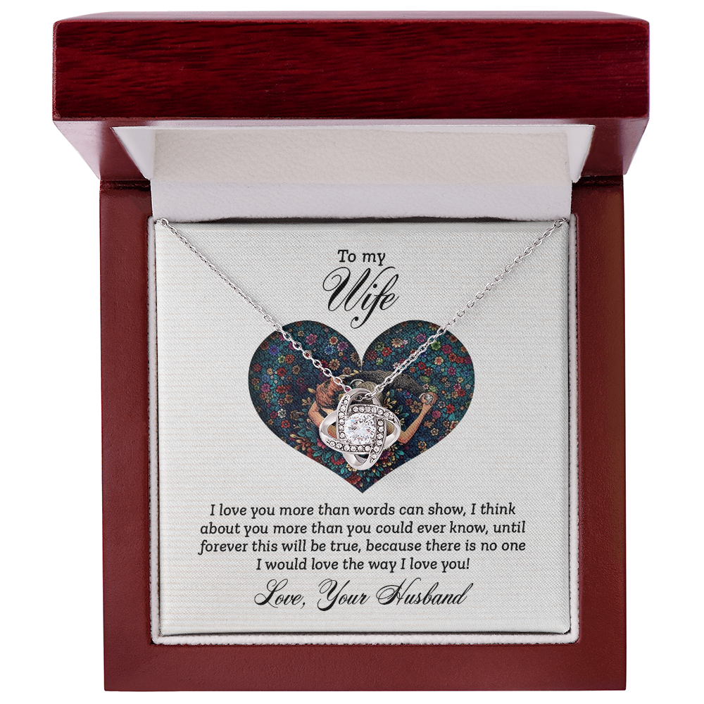 To My Wife - I Love You More Necklace