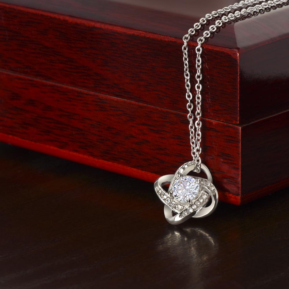 Love Knot Necklace Mom Gift For Mother's Day From Daughter.