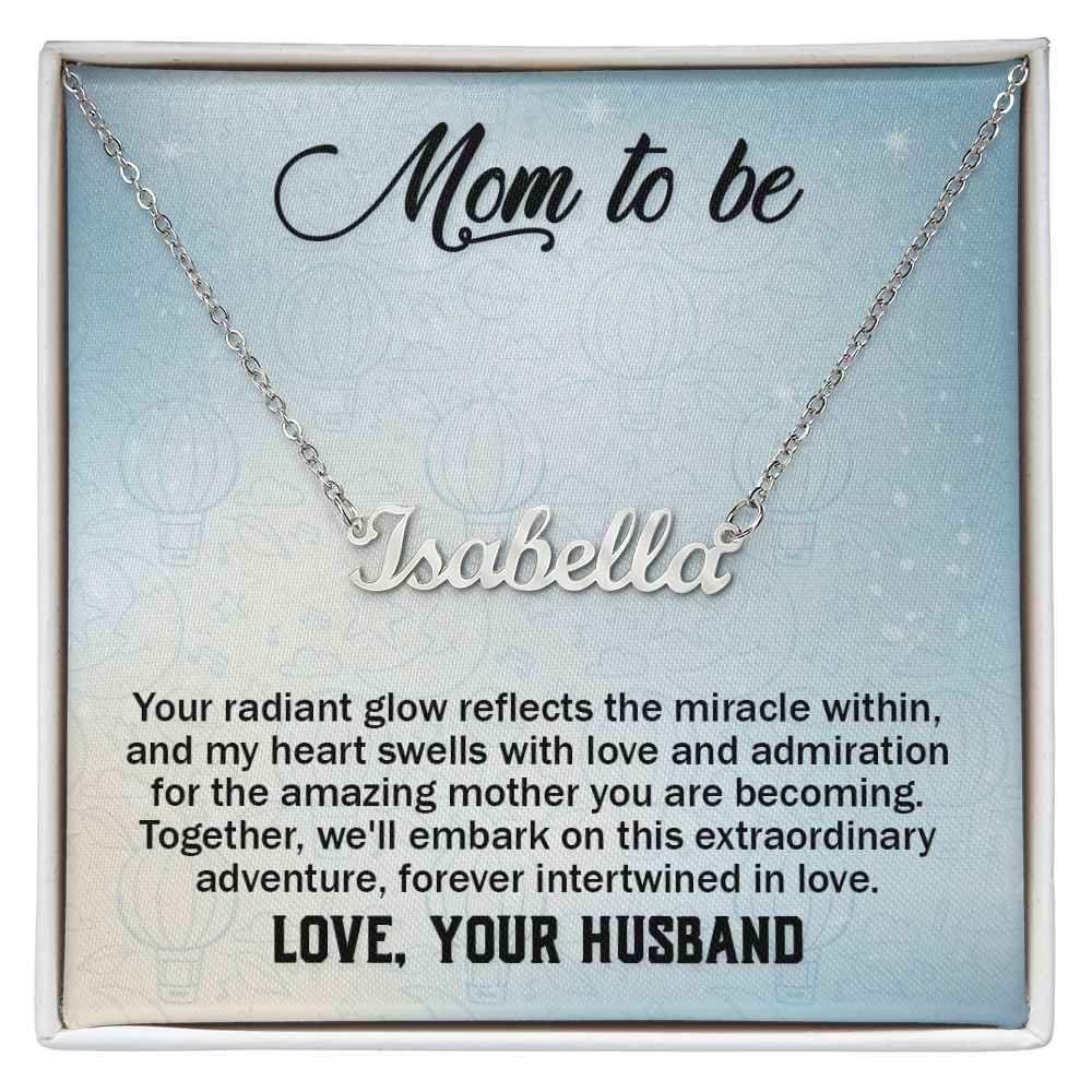 Custom Name Necklace Gift For Mom On Mother's Day  Gift for Pregnante Wife
