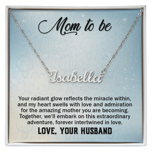 Custom Name Necklace Gift For Mom On Mother's Day  Gift for Pregnante Wife