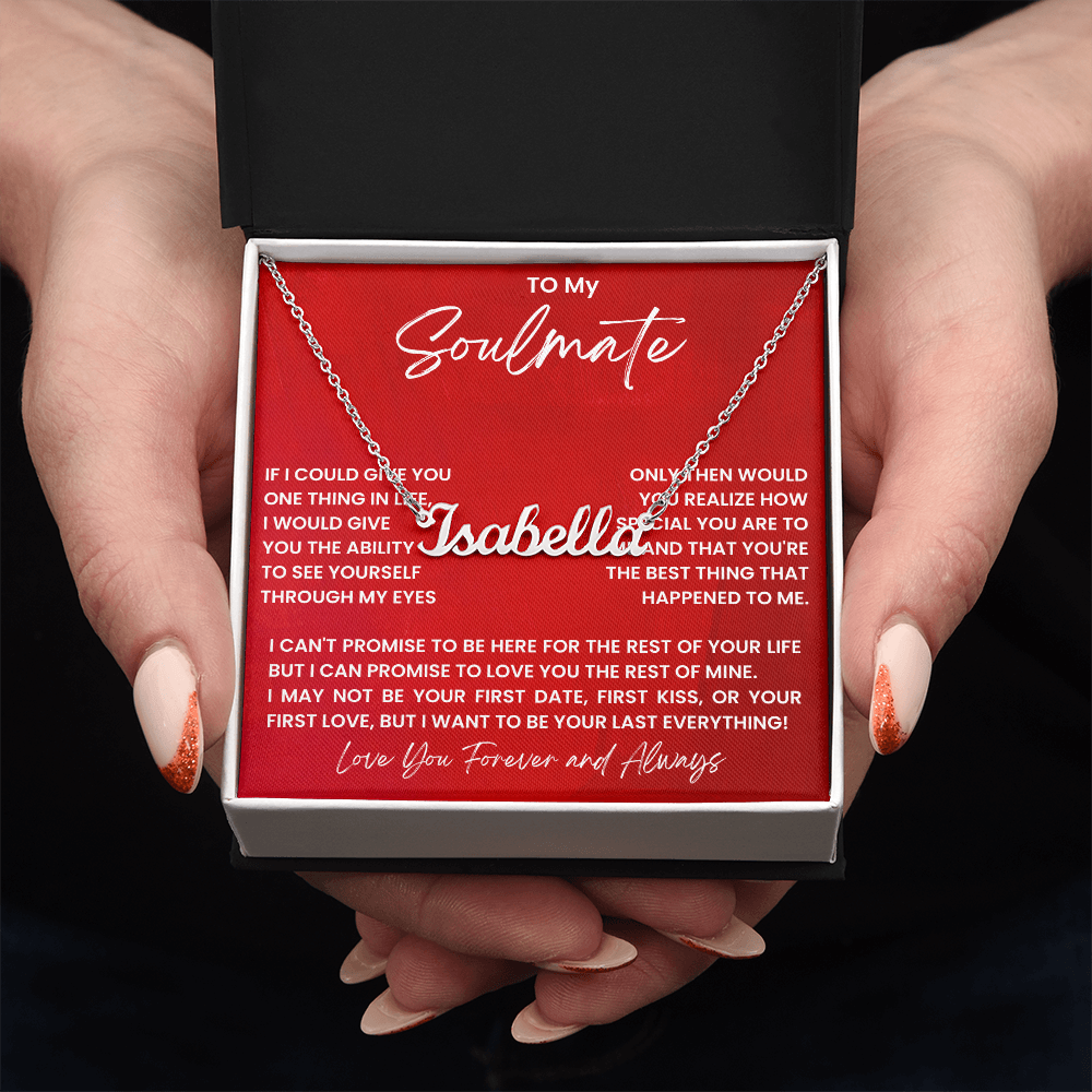 To My Soulemate Necklace Gift