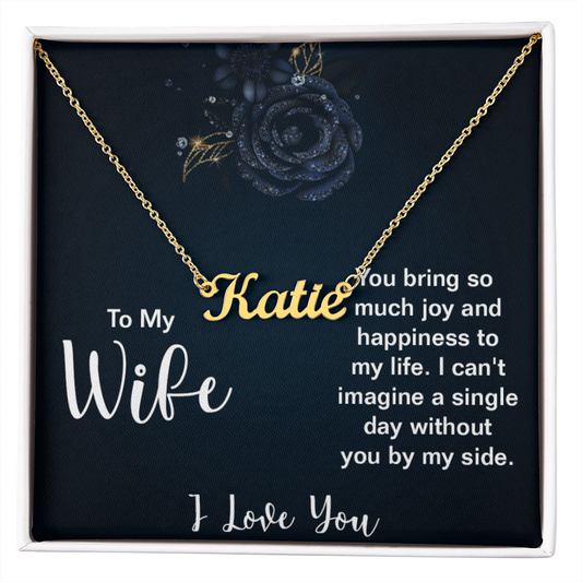 To My Wife Valentine Name Gift