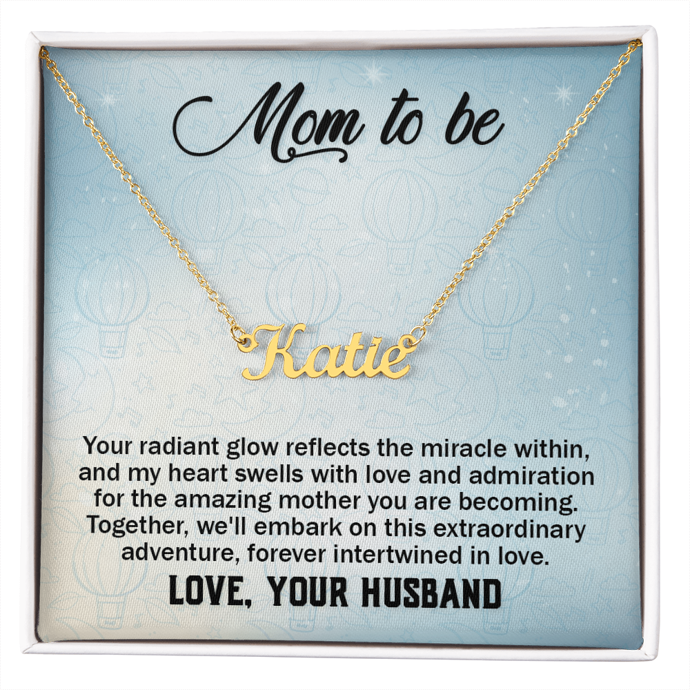 Custom Name Necklace Gift For Mom On Mother's Day  Gift for Pregnante Wife