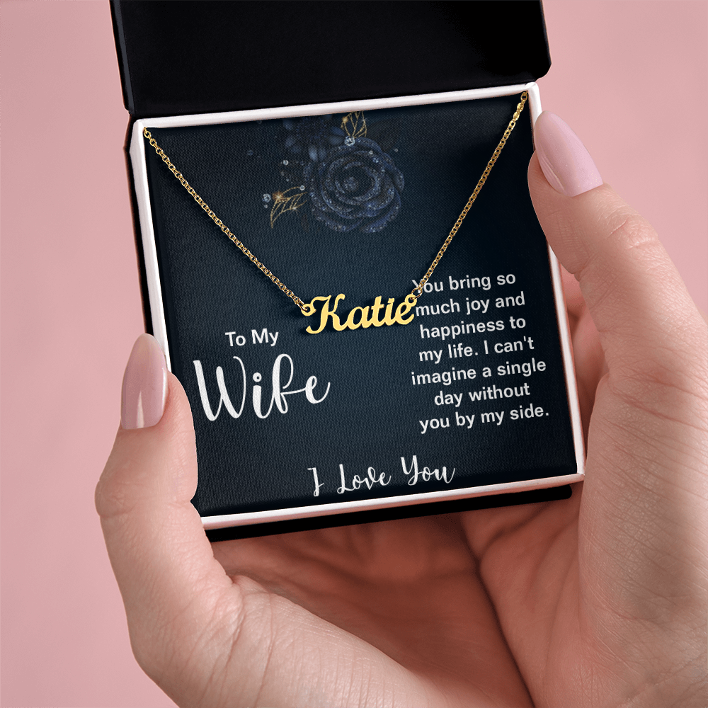 To My Wife Valentine Name Gift