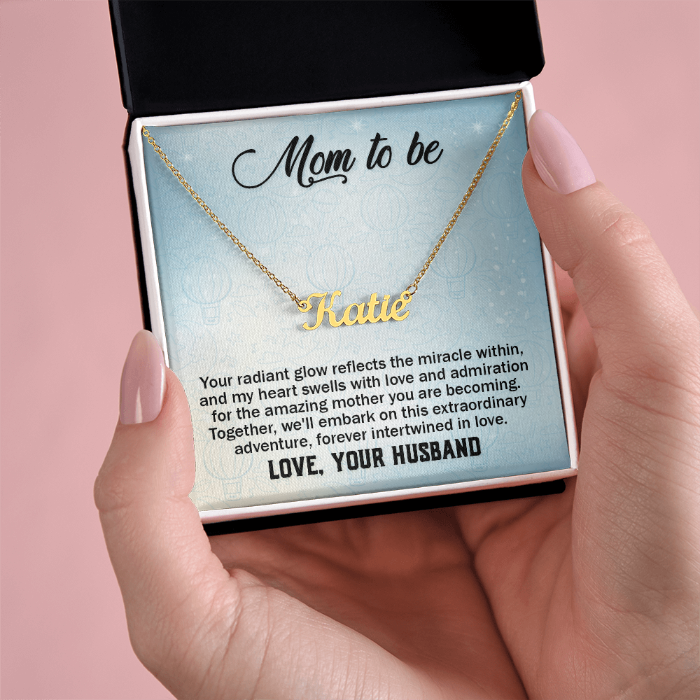 Custom Name Necklace Gift For Mom On Mother's Day  Gift for Pregnante Wife