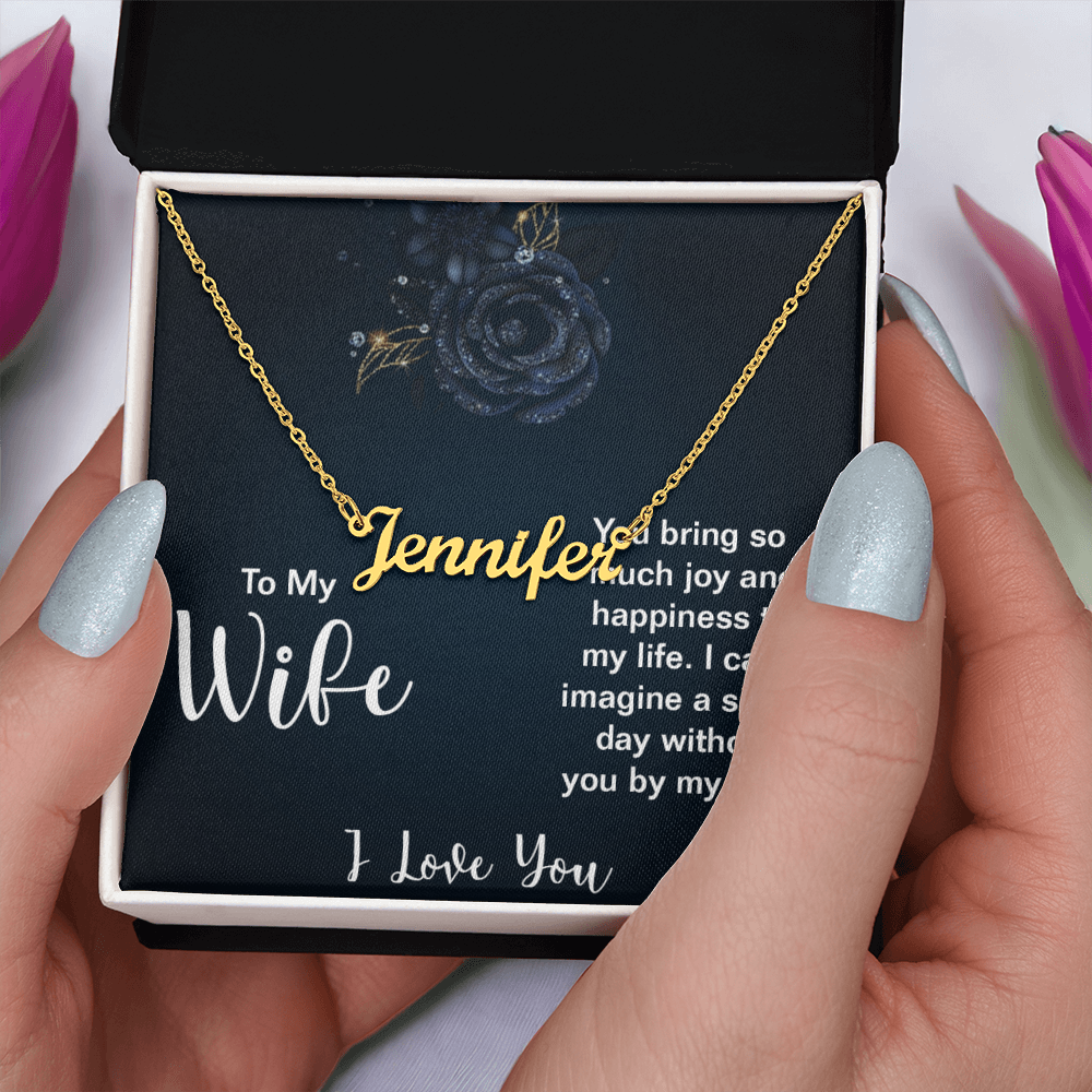 To My Wife Valentine Name Gift