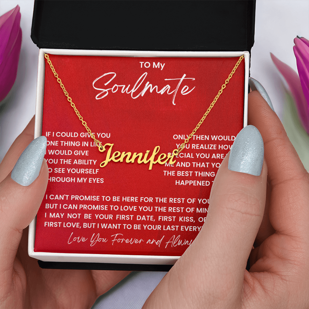 To My Soulemate Necklace Gift