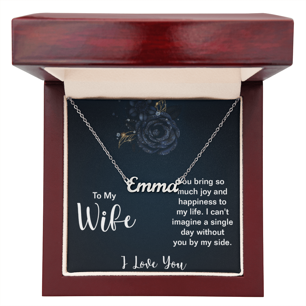 To My Wife Valentine Name Gift