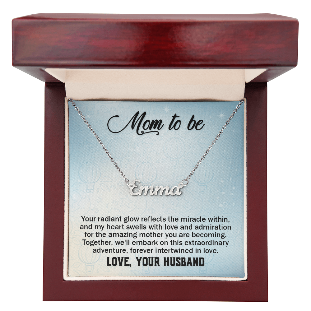 Custom Name Necklace Gift For Mom On Mother's Day  Gift for Pregnante Wife
