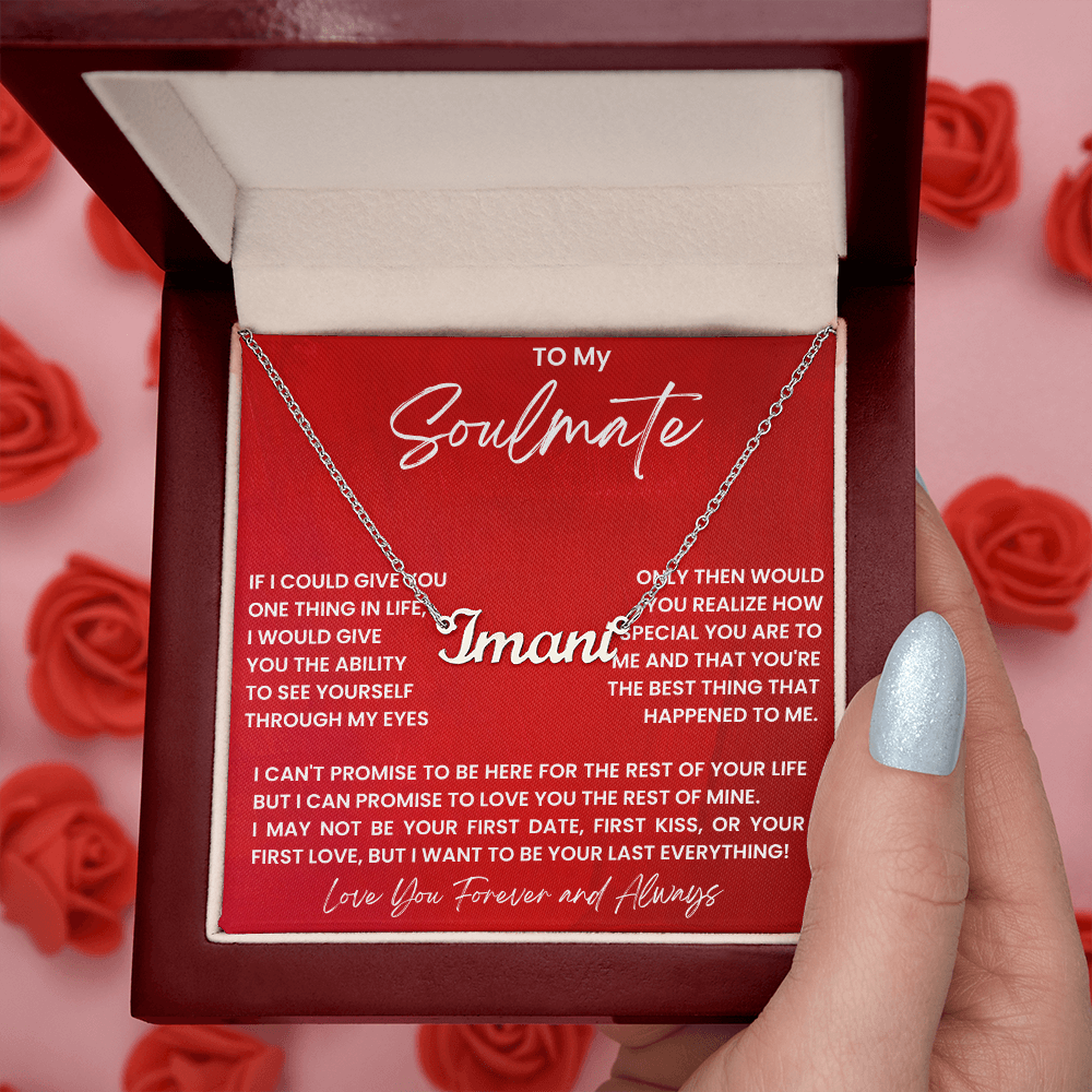 To My Soulemate Necklace Gift