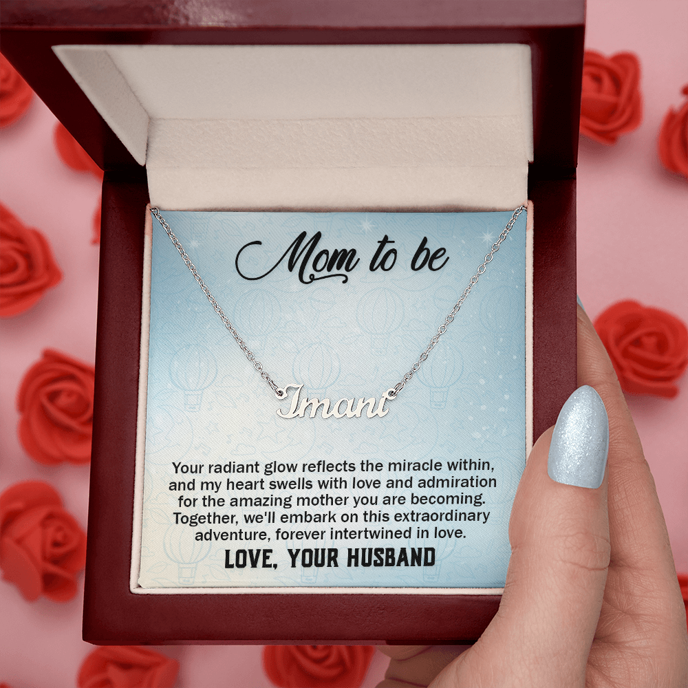 Custom Name Necklace Gift For Mom On Mother's Day  Gift for Pregnante Wife