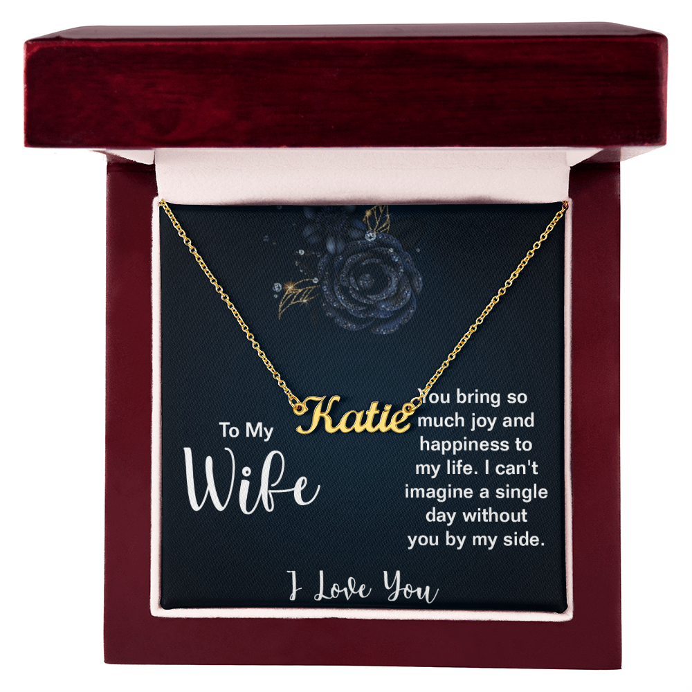To My Wife Valentine Name Gift