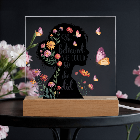 Acrylic Square Plaque Gift For Mother's Day    Gift For Graduation     Gift For Daughter