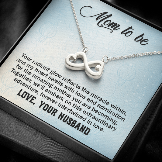 Endless Love necklace Gift For Pregnant Mom, Expectant Mom Gift