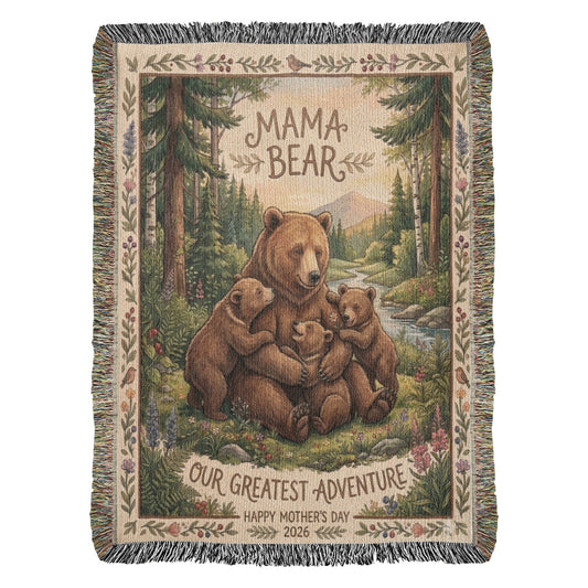 Photo Heirloom Woven Blanket (Portrait) Mother's Day Gift